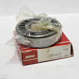 MRC 305SZZ Radial/Deep Groove Ball Bearing - Straight Bore, 25 mm ID, 62 mm OD, 17 mm