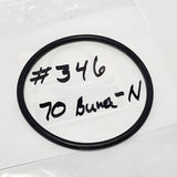 O-Ring #346 SEAL 70 BUNA-N: 4 1/8" ID X 4 1/2" OD X 3/16" CS O-346