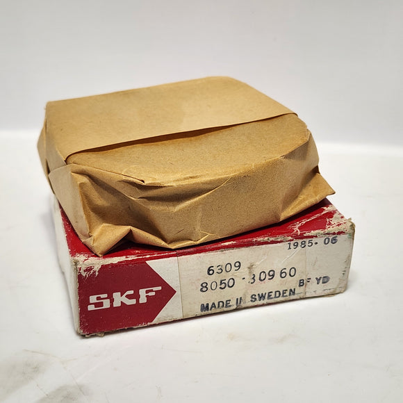 SKF 6309 6309 Radial/Deep Groove Ball Bearing - Straight Bore, 45 mm ID, 100 mm OD, 25 mm Width