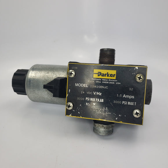 Parker D3W20BNJC Hydraulic Directional Valve