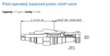 SUN Hydraulics RPEC-LAV  Pilot-operated, balanced piston relief valve