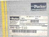 PARKER H4-63-T10 HYDRAULIC NIPPLE FITTING 60 SERIES